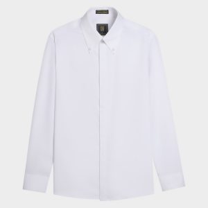 Sơmi Trắng Cổ Buttondown Tay Thường | SMD-105